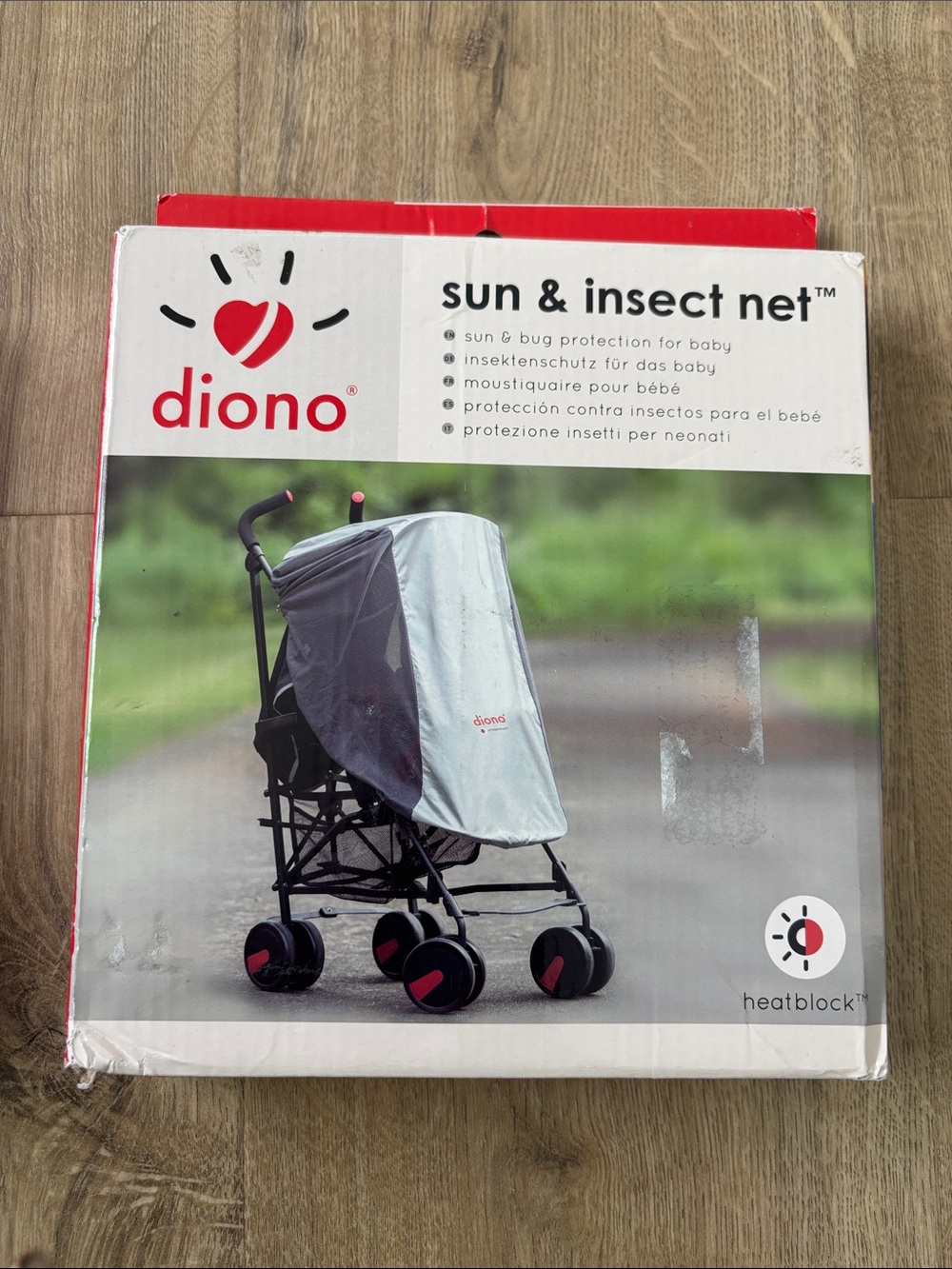 2 Diono Sun & Insect Net - Gray/Silver
